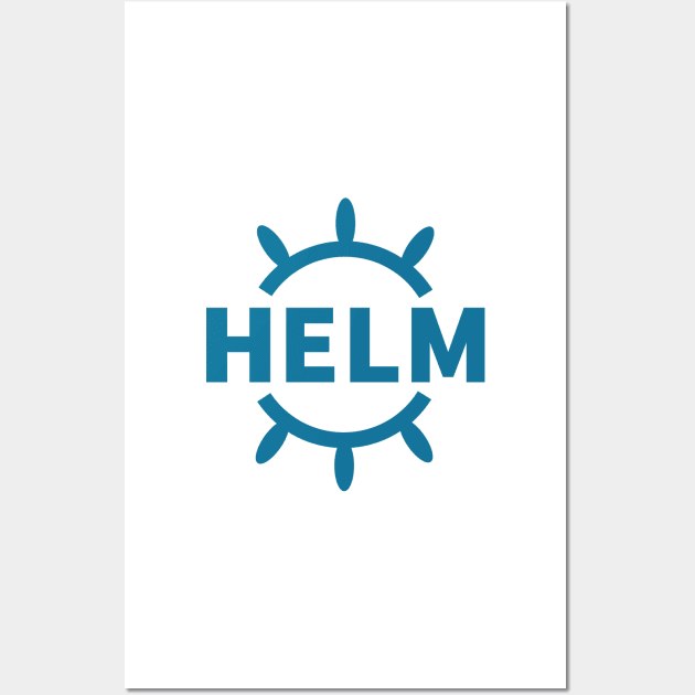 Helm Logotype Wall Art by hipstuff